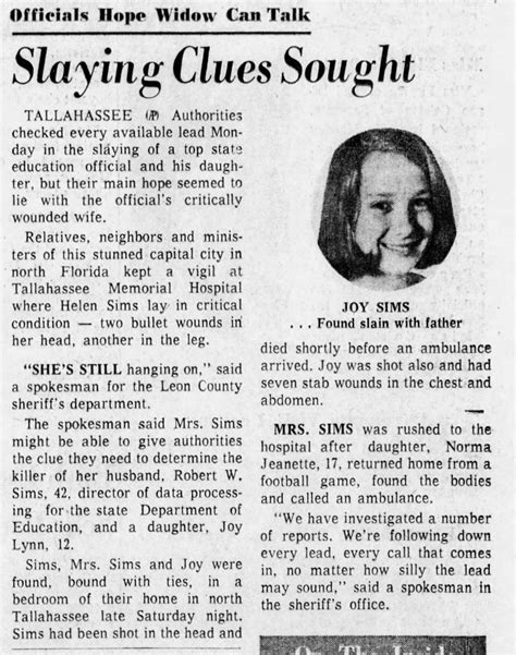 Robert, Helen, Joy Sims - Project: Cold Case