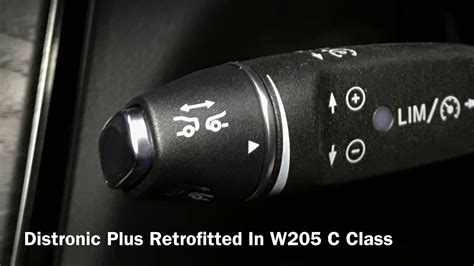 Distronic Plus Retrofitted In Mercedes-Benz W205 C Class - YouTube