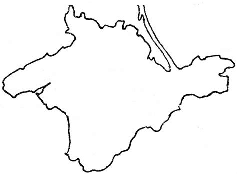 Контурная карта крыма для печати а4 по крымоведению