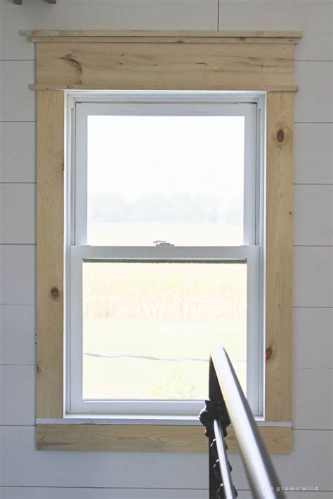 Farmhouse Window Trim | LoveGrowsWild.com - Love Grows Wild