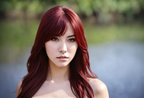 Lexica - A mysterious female uncovered on medow, 38DD cup