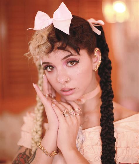 Download Melanie Martinez In Peach Wallpaper | Wallpapers.com