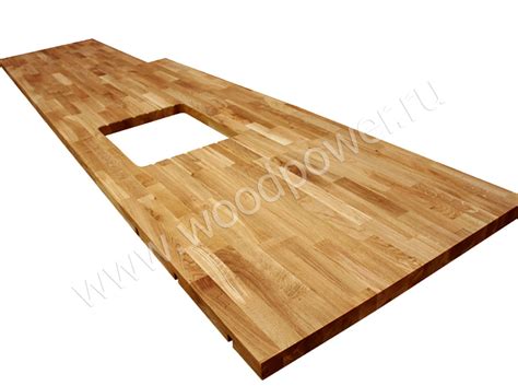 Кухонная столешница на заказ из массива дерева | woodpower.ru