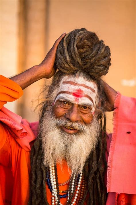 sadhu  baba holy man   ghats  ganges river editorial image
