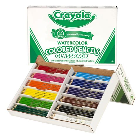 Crayola® Watercolor Colored Pencils, 240 Count Classpack | BIN684240 ...