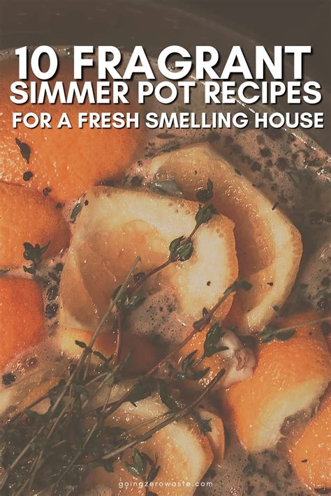 10 Simmer Pot Recipes for a Beautiful Smelling Home - Going Zero Waste