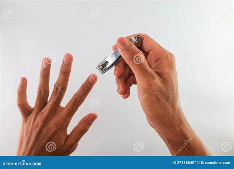 Cutting nails stock image. Image of cleaning, copy, hand - 271156407