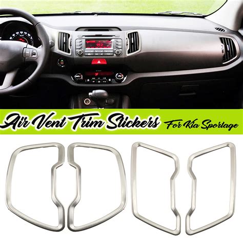 4pcs for kia sportage sl 2011-2015 accessories interior car moulding ...