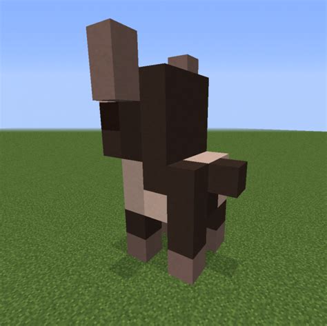 Small Cow Statue - Blueprints for MineCraft Houses, Castles, Towers ...