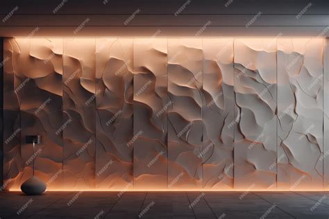 Premium AI Image | A room with a built in wall mounted sensory wall