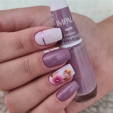 Unhas Decoradas Cor Lilas - Unhas mais lindas decoradas com a cor Lilás, lindas e charmosas - UNHAS ...