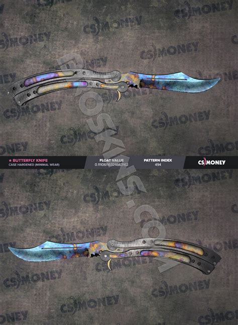 Butterfly Case Hardened Blue Gem Patterns (seed) | BroSkins - CS 2 ...