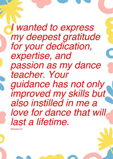53+ Thank You Messages, Wishes and Captions for Dance Teacher - WishBreeze