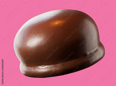 Choco pie. Chocolate coated biscuits with marshmallow Stock ...