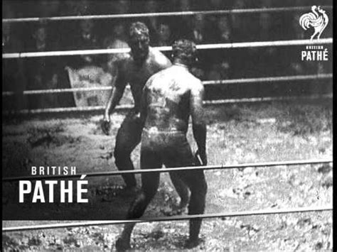 Wrestling In The Mud In San Francisco (1937) - YouTube