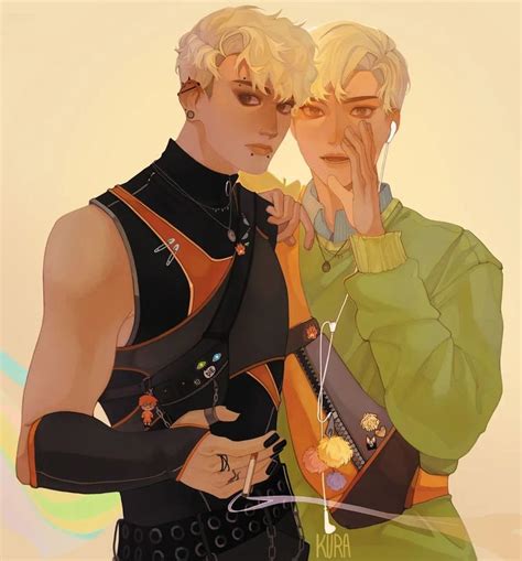 Kura on Instagram: "Gossiping 🤫 Commission for @odette.lit 🧡🧡🧡 #aftg # ...
