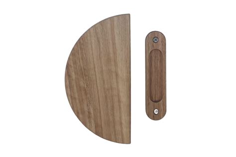 Tasmanian Oak D Handle Barn Door Accessories - Brisbane Barn Doors