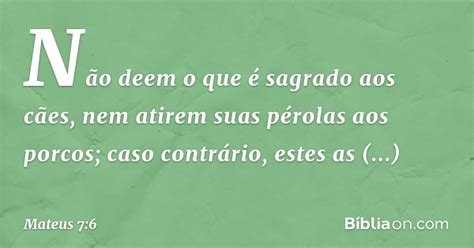 Não Jogue Pérolas Aos Porcos - Mateus 7:6 - Pérolas aos porcos - Bíblia