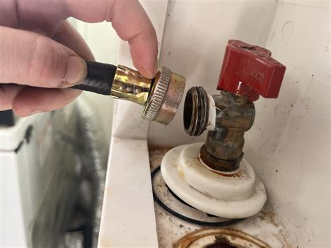 New house, hot water leaking at washer hookup : r/Plumbing