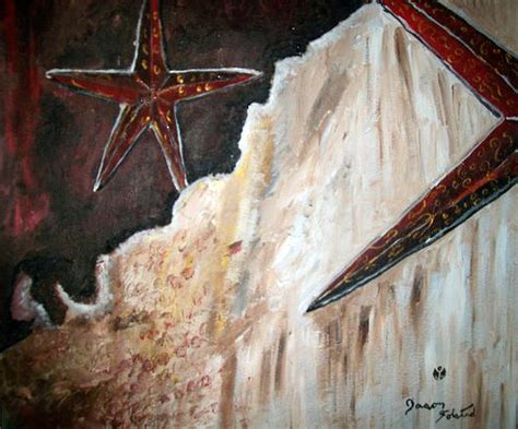 Bold Stars Painting by Jason Folstad - Pixels