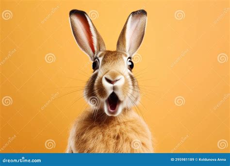 Shocked Hare with Surprised Face Stock Illustration - Illustration of ...