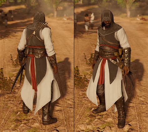 I've remade Altair's Outfit for Bayek. As you can see, the steel bracer ...