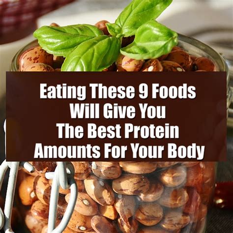 Eating These 9 Foods Will Give You The Best Protein Amounts For Your Body