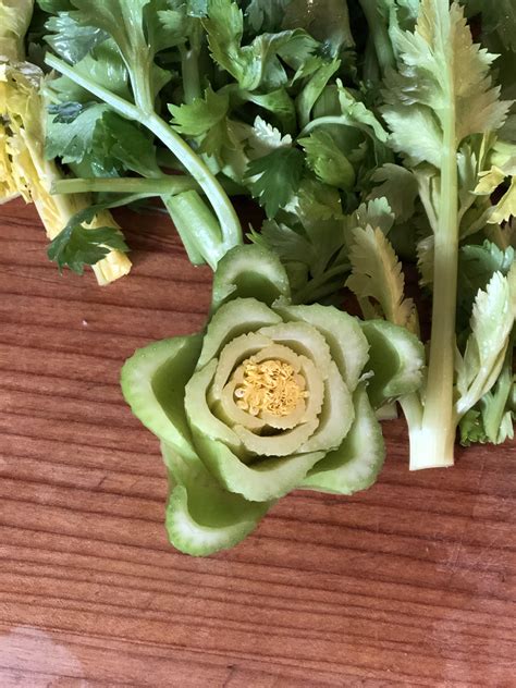 perfect celery flower scrolller