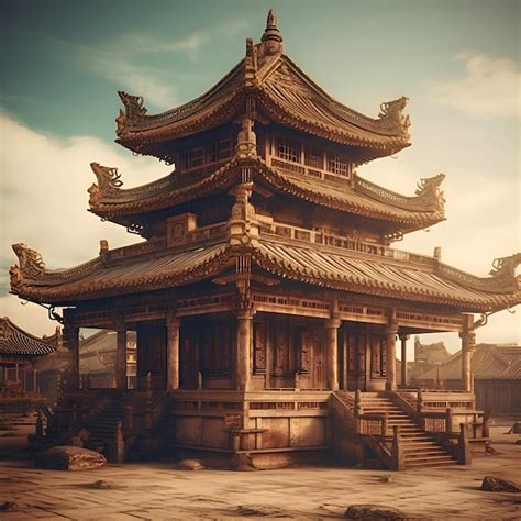 Ancient Chinese architecture in the ancient city of Shenzhen China ...