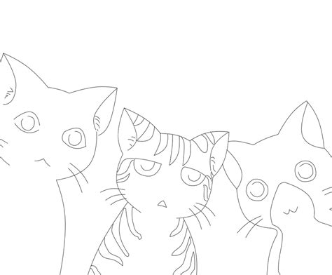 Mew Mew Line Art by courtz-89 on DeviantArt