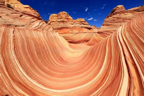 sunset  wave rock formation  arizona   usa stock photo