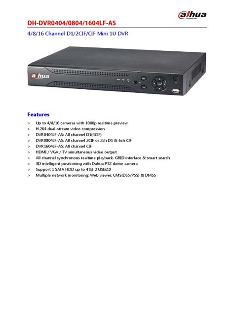 dvr dahua | Port (Computer Networking) | Usb | Free 30-day Trial | Scribd