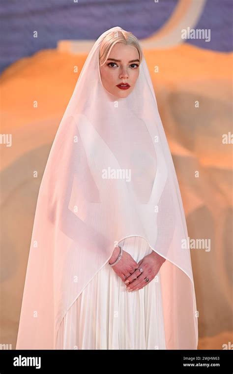 London, UK. February 15th, 2024. Anya Taylor-Joy arriving at the World ...