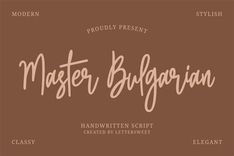 Master Bulgarian Font · 1001 Fonts