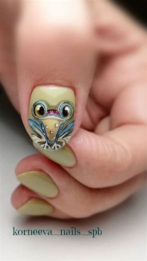 Pin on Маникюр Лягушка-квакушка | Nail polish art designs, Art deco ...