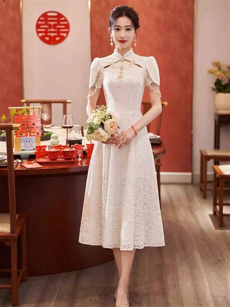 White chinese wedding dress 60 photos - Astyledwedding.com
