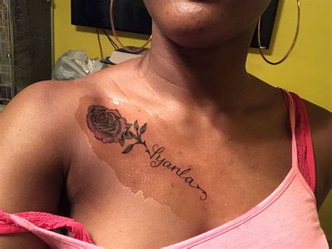 Rose and name tattoo ️ | Name tattoo, Tattoo quotes, Tattoos