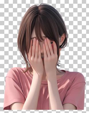 anime girl covering face png images anime girl covering face