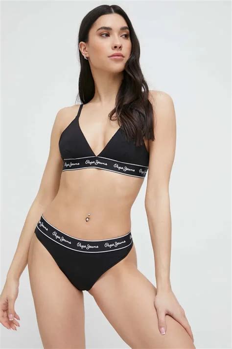 Pepe Jeans figi PEPE BIKINI kolor czarny PLU10917.999 | Answear.com