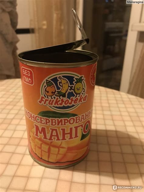Консервированные фрукты Fruktoteka ломтики Манго - «Варёное манго» | отзывы
