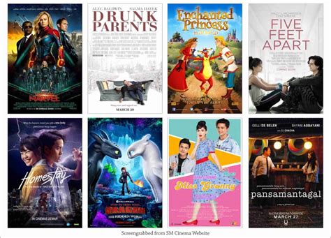 SM CINEMA: List Of Movies Showing Today March 20, 2019