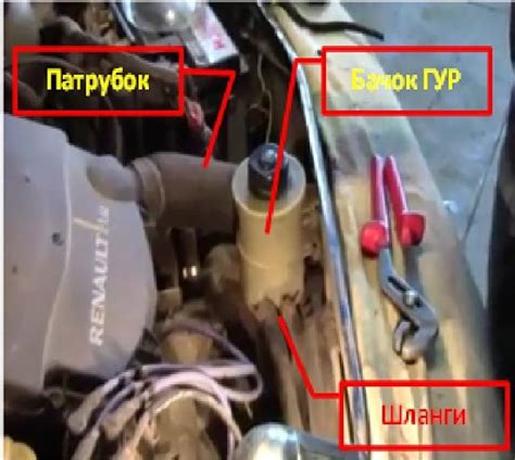 Как заменить жидкость гидроусилителя руля на Рено Логан