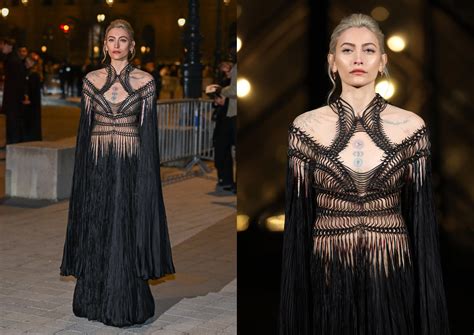 Paris Jackson Dazzles in Bold Naked Dress While Celebrating 5 Years