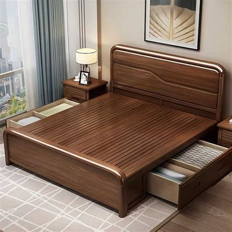 latest wooden bed designs  pictures   artofit