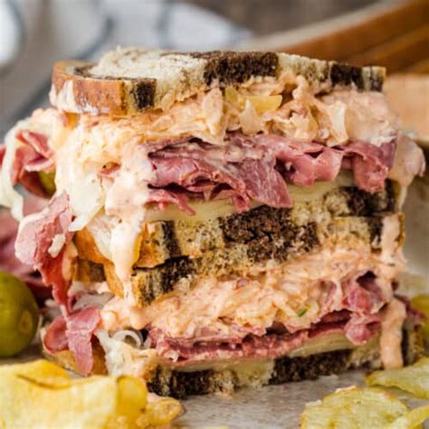 Reuben Sandwich with Homemade Russian Dressing - NatashasKitchen.com