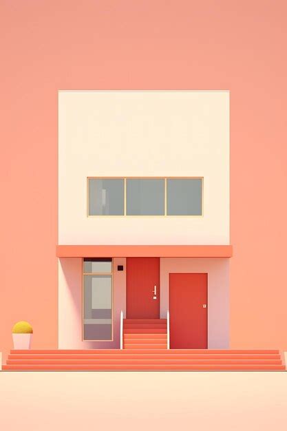 Premium AI Image | Cute minimalist house
