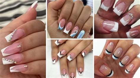 24+ Cute French White Tip Nail Designs 2024