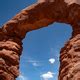 big arch hole  blue sky image  stock photo public domain