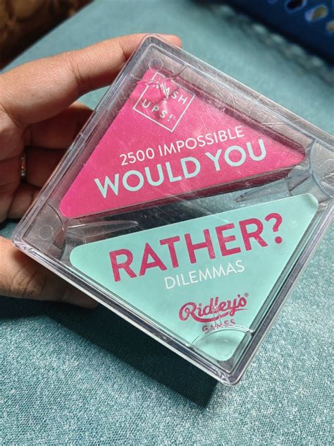 Would you rather card game on Carousell
