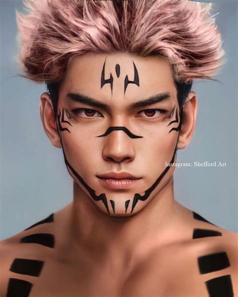 ryomen sukuna sakuna makeup ryomen sukuna makeup sukuna body makeup